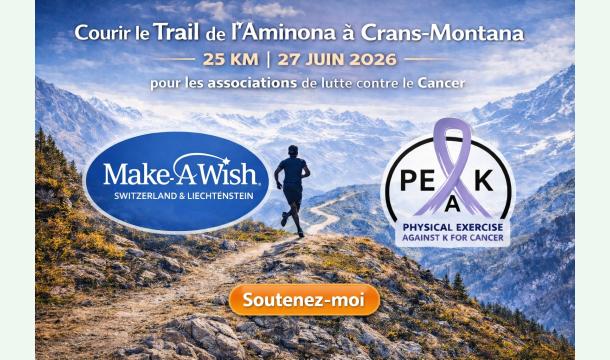 Cover Courir le trail de l'Aminona pour 2 associations