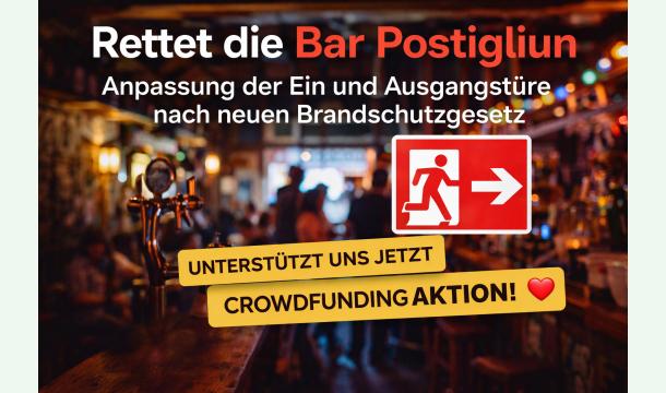 Cover Die Bar Postigliun braucht Deine Hilfe