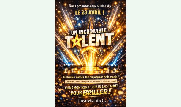 Cover incroyable talent pour les 6h de fully