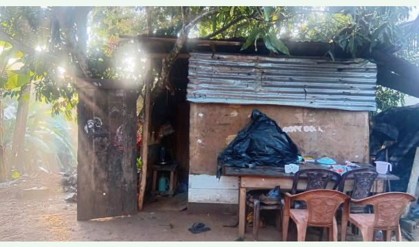 Cover My wife and I have no place to live. Please help us build a house.