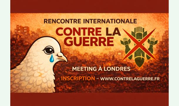 Cover APPEL À SOUTIEN À LA CONFERENCE DE LONDRES 20 JUIN 2026. HALTE À LA GUERRE!
