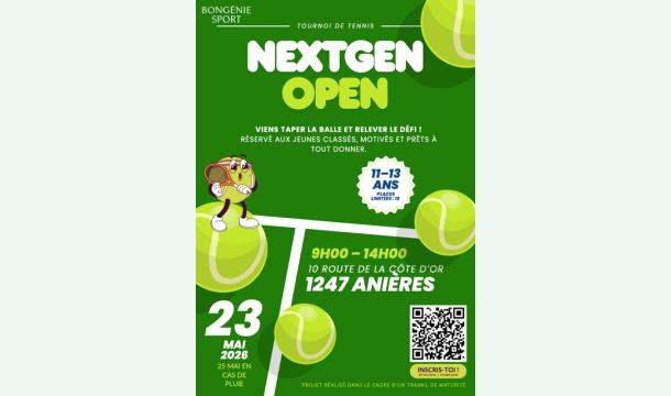 Cover tournoi de tennis: NextGen Open