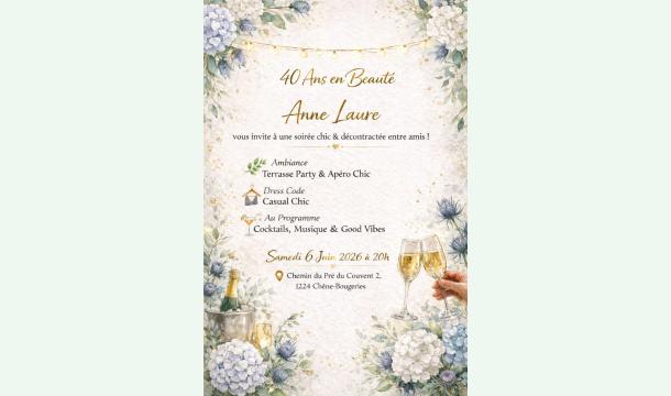 Cover 40 ans Anne-Laure