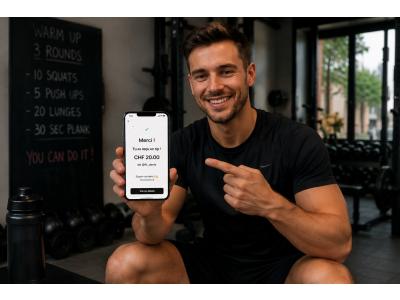 Utilisateur suisse envoyant un tip digital depuis son smartphone à un créateur ou un prestataire de services