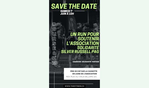 Cover RUN pour l’association Silver Russell PAG 🏃♥️