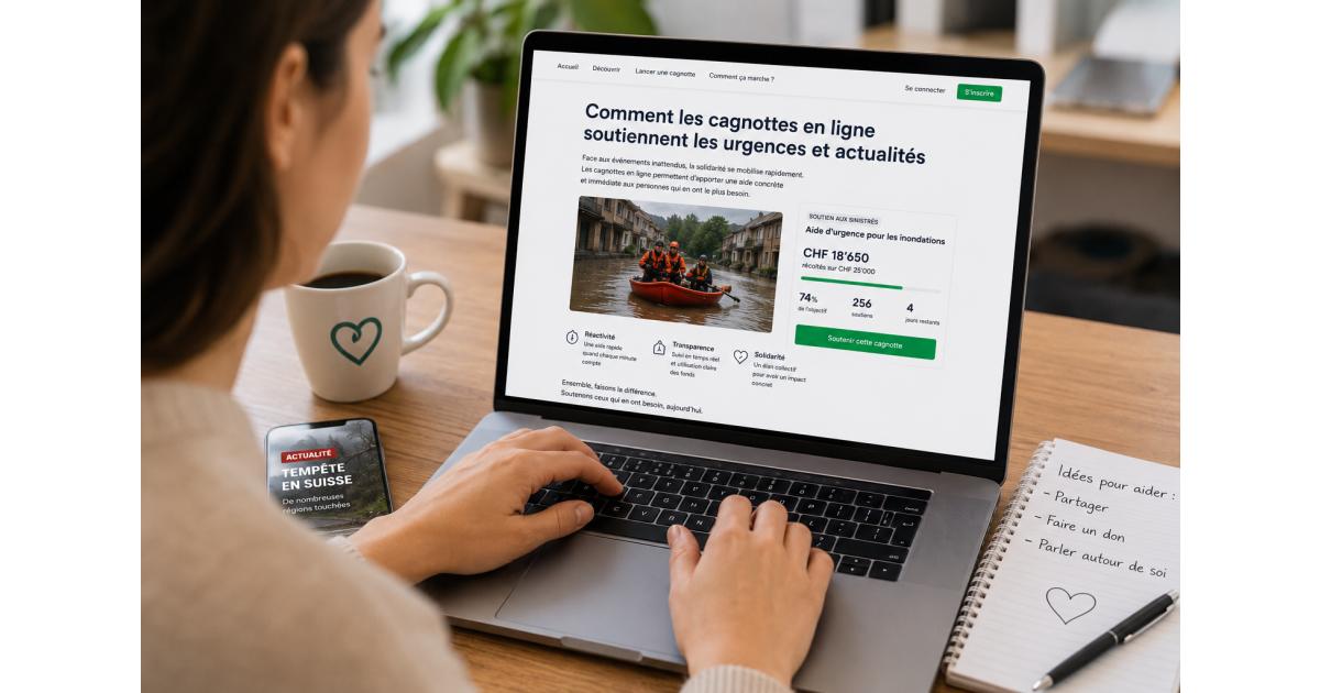 Comment les cagnottes en ligne soutiennent les urgences et actualités