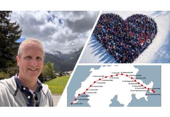 Peter's 500km Swiss Trek for Crans-Montana
