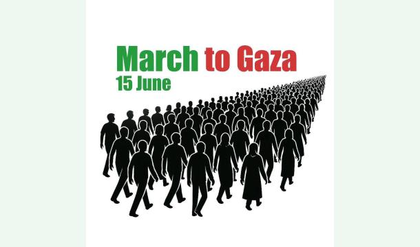 Cover Aidez nous à rejoindre la marche internationale de la paix vers Gaza