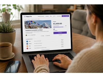 Personnes participant à une cagnotte en ligne en euros sur Happy Pot pour financer un cadeau commun ou un projet entre plusieurs pays européens.