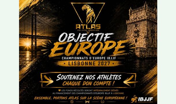 Cover Objectif Europe : Soutenez nos athlètes - Brazilian Jiu-Jitsu