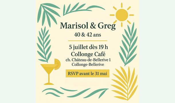 Cover Anniversaire Marisol et Greg