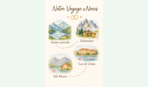 Cover Notre voyage de noces – Entre lacs, montagnes et douceur italienne
