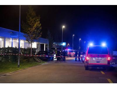 Ort der Rave-Party in Aarau nach der Schießerei in der Nacht vom 30. August 2026