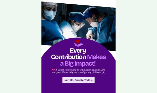 Cover Save My Spine! Urgent Help Needed for Spinal Fusion Surgery to Prevent Paralysis