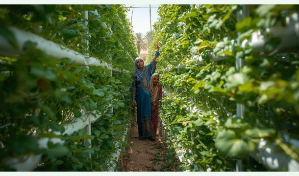 Cover Helping poor rural women establish vertical farming projects