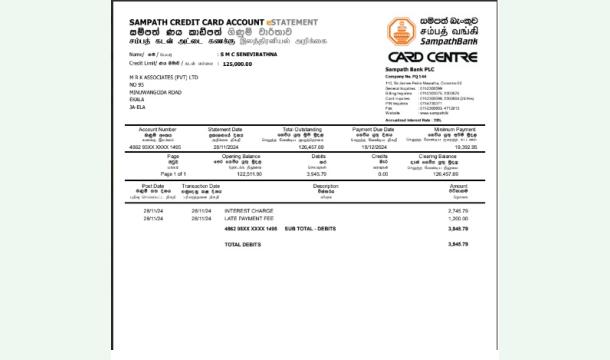 Cover Please help me to settle dowm my unpaied credit card bills.