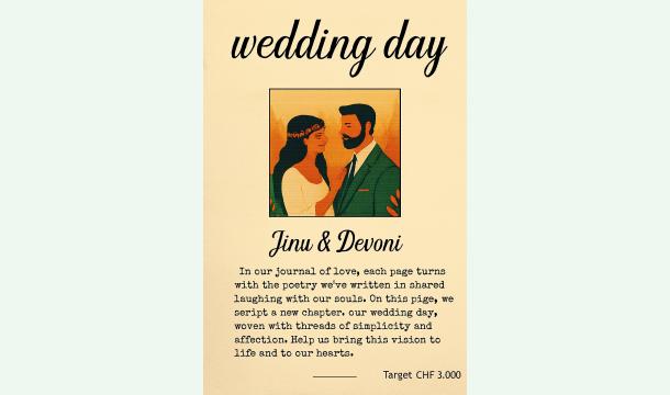 Cover “Jinu & Devoni — A Wedding Woven with Love”