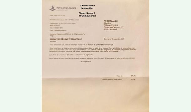 Cover Aide urgente facture chauffage - peine d'expulsion