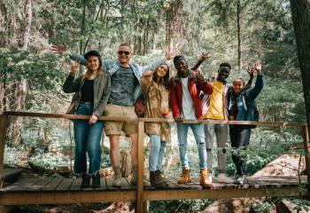 Camp d’école à la montagne pour de jeunes réfugié-e-s