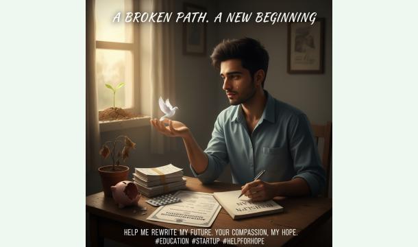 Cover “Help Me Rebuild My Future — One Act of Kindness Can Change Everything 🕊️