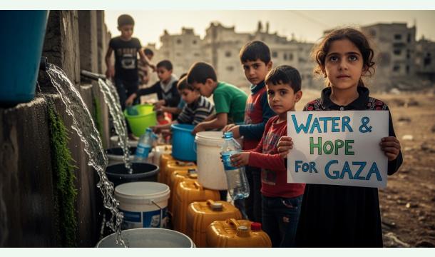 Cover 💧 “Water & Hope for Gaza”