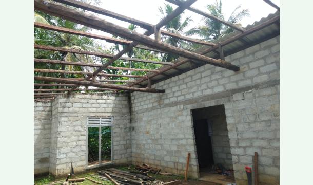 Cover For the purpose of constructing the house that has been unable to be built for years."