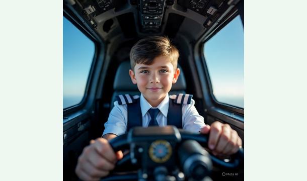 Cover Gift of Pilot License to my little brother