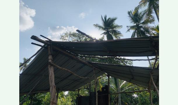 Cover I don't have a home. The place I'm staying at is very dilapidated. Please help.