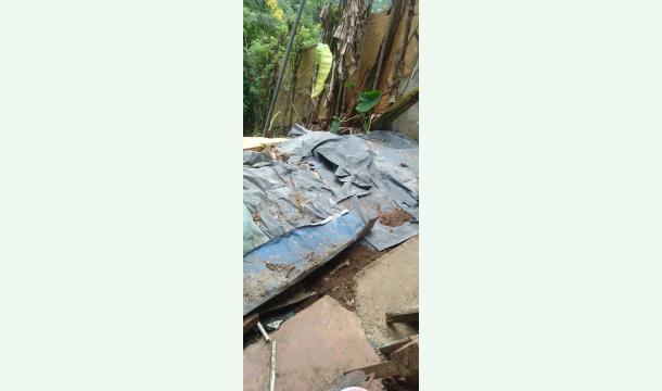 Cover The house is going to slide.plese help.