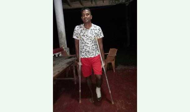 Cover Broken my leg bone