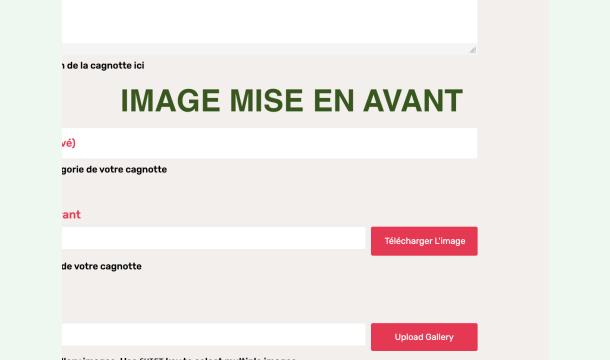 Cover image mise en avant gallery