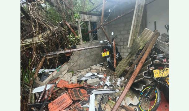 Cover Please help, my house was damaged by the flood.