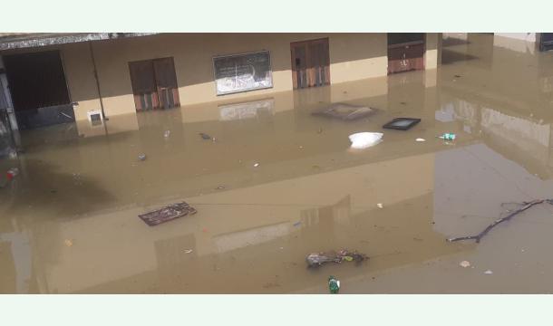Cover Support the house is flooded in sri lanka