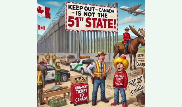 Cover Keep Trump Away from Canada – Build a Wall (For Real This Time!)