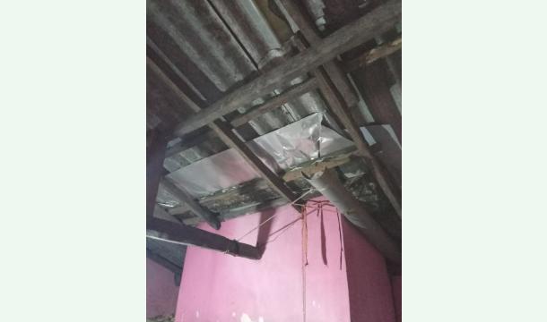 Cover Request for financial assistance for urgent home repair.  