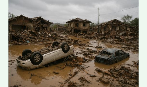 Cover "Flooded Homes, Everything Destroyed" Help us rebuild our house