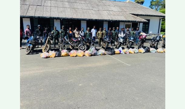 Cover Helping the Affected families in Nuwara Eliya