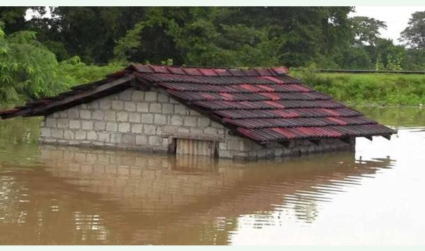Cover displaced by floods