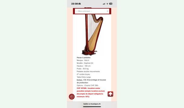 Cover Accompte pour la harpe ❤️