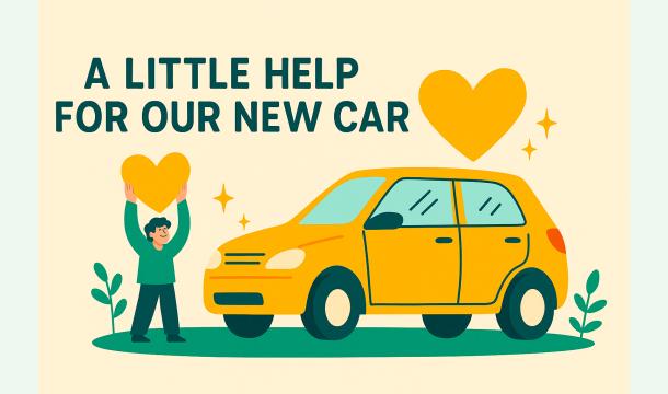 Cover Ein kleiner Beitrag für unser neues Auto / A little help for our new car / Un coup de pouce pour not...