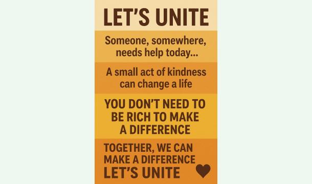 Cover Let's Unite -A help for Someone in Need