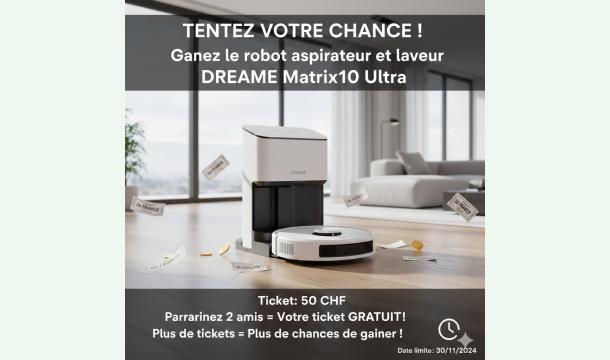 Cover Tombola de robots aspirateurs !! 